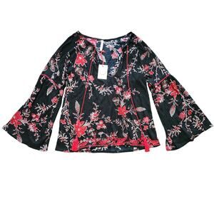 NWT Raga Floral Blouse Size Small